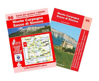 Monte Carpegna Sasso Di Simone. Carta dei sentieri 1:25000. Con guida escursionistica. Con Carta geografica ripiegata - Luca Zavatta - Libro L'Escursionista 2026, Trekking week-end | Libraccio.it