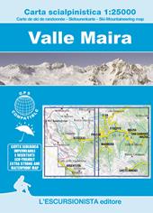 Valle Maira 1:25000. Carta scialpinistica. Nuova ediz.