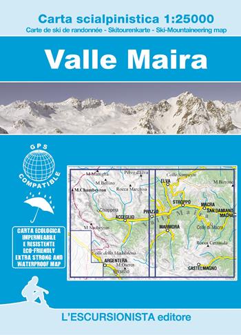 Valle Maira 1:25000. Carta scialpinistica. Nuova ediz. - Luca Zavatta - Libro L'Escursionista 2024 | Libraccio.it