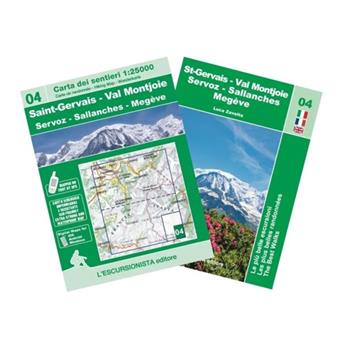 St-Gervais - Val Montjoie - Servoz - Sallanches - Megeve. Guida escursionistica. Ediz. italiana, inglese e francese. Con carta dei sentieri 1:25000 - Luca Zavatta - Libro L'Escursionista 2025, Le più belle escursioni | Libraccio.it