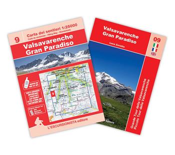 Valsavarenche Gran Paradiso. Carta dei sentieri 1:25000. Guida del Grande Tour della Valsavarenche e del Piccolo Tour della Valsavarenche. Ediz. italiana, inglese e francese. Con carta 1:25000 - Luca Zavatta - Libro L'Escursionista 2026, I grandi trekking | Libraccio.it