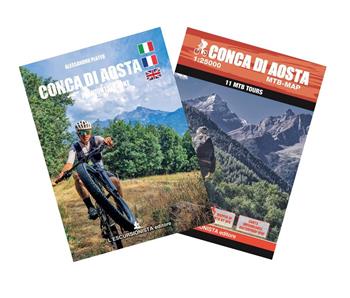 Conca di Aosta in mountain bike. Carta dei sentieri 1:25000. Con guida ai percorsi. Ediz. multilingue. Con Carta geografica ripiegata - Alessandro Plater - Libro L'Escursionista 2026 | Libraccio.it