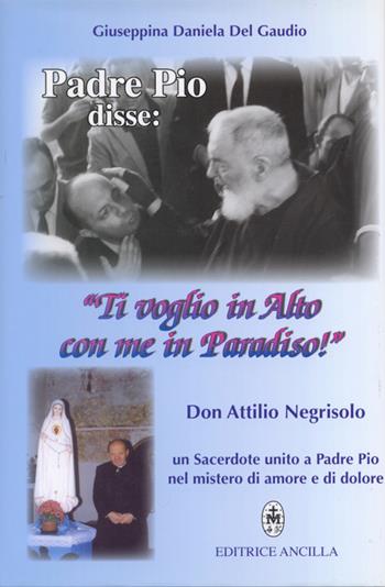 Padre Pio disse: «ti voglio in alto con me in paradiso!». Don Attilio Negrisolo, un sacerdote unito a padre Pio nel mistero di amore e di dolore - Giuseppina Daniela Del Gaudio - Libro Editrice Ancilla 2022, Esperienze | Libraccio.it