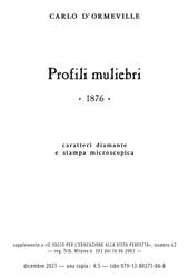 Profili muliebri. Ediz. a carattere diamante e stampa microscopica. Con audiolibro