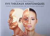 17 tableaux anatomiques. Points d'inoculation de la toxine botulique