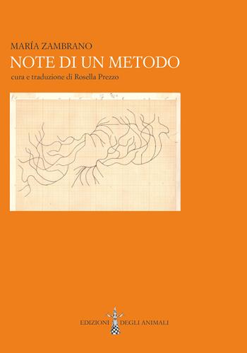 Note di un metodo - María Zambrano - Libro Edizioni degli Animali 2026, Ossidiana | Libraccio.it