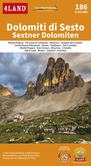 Dolomiti di Sesto. Sextner Dolomiten 1:25.000 - 4LAND Srl - Libro 4Land 2022 | Libraccio.it