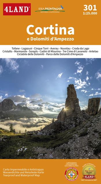 Cortina e Dolomiti d'Ampezzo. Ediz. multilingue  - Libro 4Land 2021 | Libraccio.it