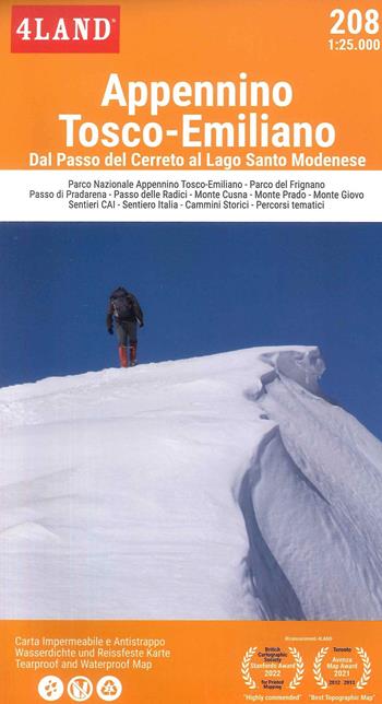 Appennino tosco-emiliano. Dal Passo del Cerreto al lago Santo Modenese  - Libro 4Land 2023 | Libraccio.it