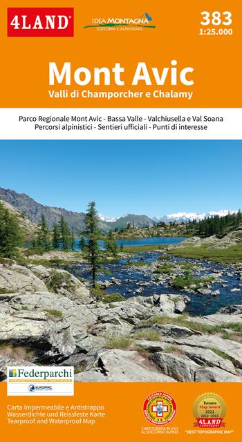 Mont Avic. Valli di Champorcher e Chalamy 1:25.000 - 4LAND Srl - Libro 4Land 2022 | Libraccio.it