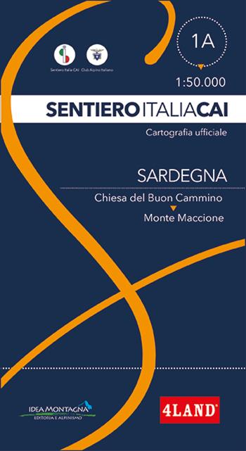 Sardegna. Da Chiesa del Buon Cammino a Monte Maccione 1:50.000  - Libro 4Land 2022, Sentiero Italia | Libraccio.it
