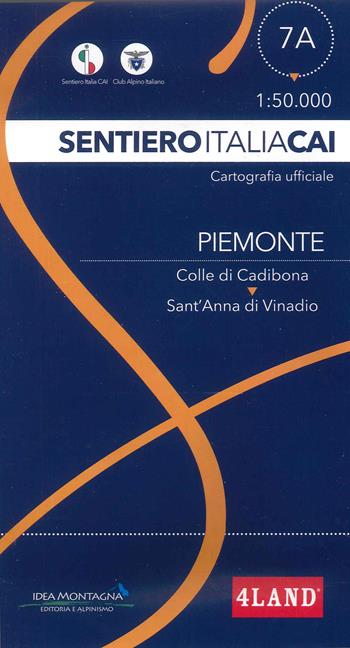 Piemonte. Da Colle di Cadibona a Sant'Anna di Vinadio 1:50.000  - Libro 4Land 2022, Sentiero Italia | Libraccio.it