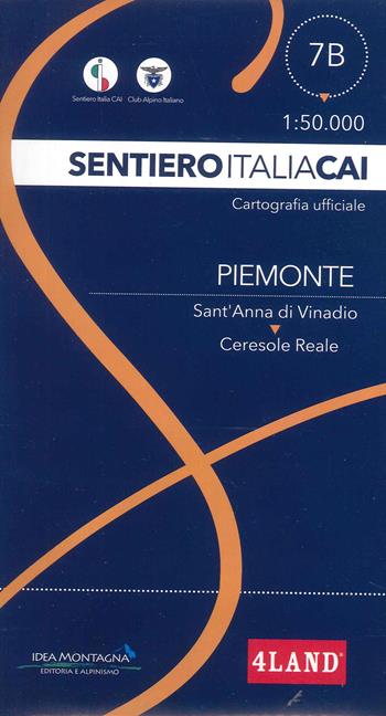 Piemonte. Da Sant'Anna di Vinadio a Ceresole Reale 1:50.000  - Libro 4Land 2022, Sentiero Italia | Libraccio.it