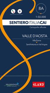 Valle d'Aosta 1: 50.000 carta Cai 8A