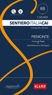 Piemonte Sentiero Italia1: 50.000 carta Cai 8B