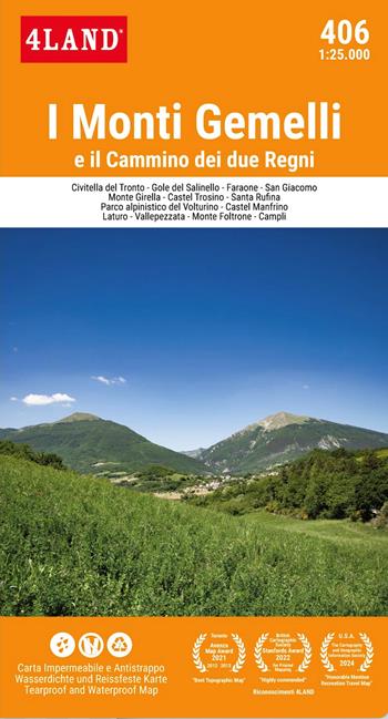 Monti Gemelli e il Cammino dei due Regni  - Libro 4Land 2026 | Libraccio.it