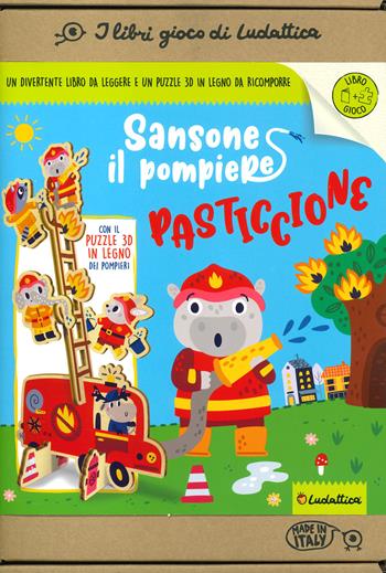 Sansone il pompiere pasticcione. Ediz. a colori. Con puzzle in legno tridimensionale - Viola Nina - Libro Ludattica 2022 | Libraccio.it