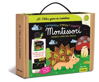 Quante linee nel bosco! Ediz. a colori. Con 2 lavagnette double-face scrivi e cancella. Con 6 gessetti colorati. Con cancellino  - Libro Ludattica 2024, Lavagnette traccio e imparo Montessori | Libraccio.it