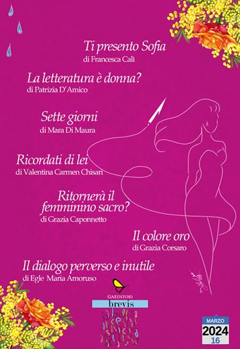 La donna e il ricordo - Francesca Calì, Patrizia D'amico, Mara Di Maura - Libro GAEditori 2024, Brevis | Libraccio.it