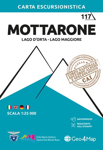 117 Mottarone. Carta escursionistica 1:25.000  - Libro Geo4Map 2026, Carte escursionistiche 1:25.000 | Libraccio.it