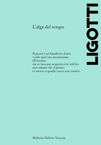 L'alga del tempo - Giuseppe Elio Ligotti - Libro Molesini Editore Venezia 2023, Poesia | Libraccio.it