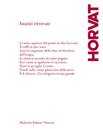 Istanti ritrovati - Oto Horvat - Libro Molesini Editore Venezia 2025 | Libraccio.it