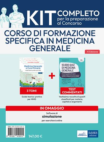 Kit Medicina generale. Per le Specializzazioni mediche e formazione specifica in Medicina generale. Con software di simulazione  - Libro Edises professionale 2023 | Libraccio.it