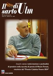 Il sarto di Ulm (2025). Vol. 22: Seracchi e morene: verità interiore e profondità di pensiero nella raccolta di poesia di Mauro Ferrari, vincitrice del «Premio Calabria-Veneto 2024»