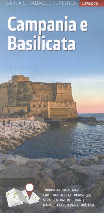 Carta stradale e turistica plastificata. Campania e Basilicata  - Libro Lozzi Editori 2024 | Libraccio.it
