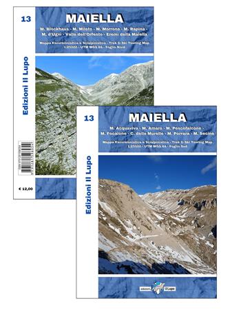 Carta Maiella. Mappa escursionistica e scialpinistica  - Libro Il Lupo 2025 | Libraccio.it