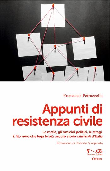 Appunti di resistenza civile. La mafia, gli omicidi politici, le stragi: il filo nero che lega le più oscure storie criminali d’Italia - Francesco Petruzzella - Libro Navarra Editore 2026, Officine | Libraccio.it