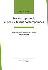 Decimo repertorio di poesia italiana contemporanea