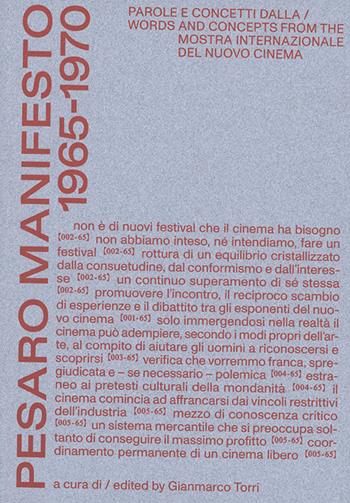 Pesaro Manifesto 1965-1970. Ediz. italiana e inglese  - Libro Viaindustriae 2026 | Libraccio.it