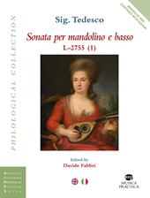 Sonata per mandolino e basso. Partitura