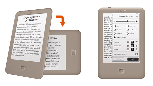 speciali ereader tolino page foto descrizpage mobile