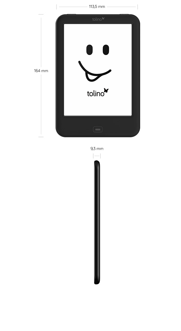speciali ereader tolino shine2 shine misure
