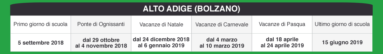 speciali pagina calendariscuoleregioni calendariscuole altoadige