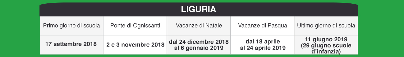 speciali pagina calendariscuoleregioni calendariscuole liguria