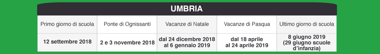 speciali pagina calendariscuoleregioni calendariscuole umbria