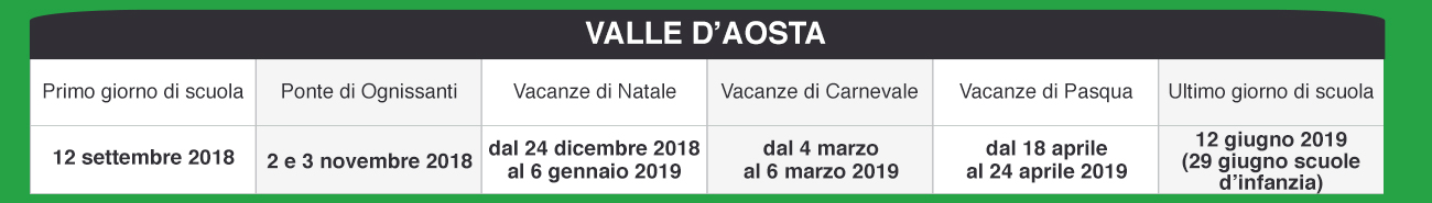 speciali pagina calendariscuoleregioni calendariscuole valleaosta