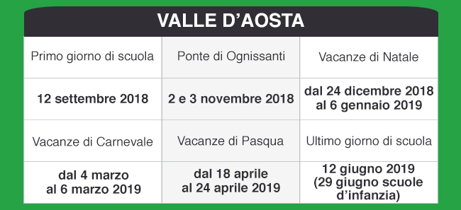speciali pagina calendariscuoleregioni calendariscuole valleaosta mob