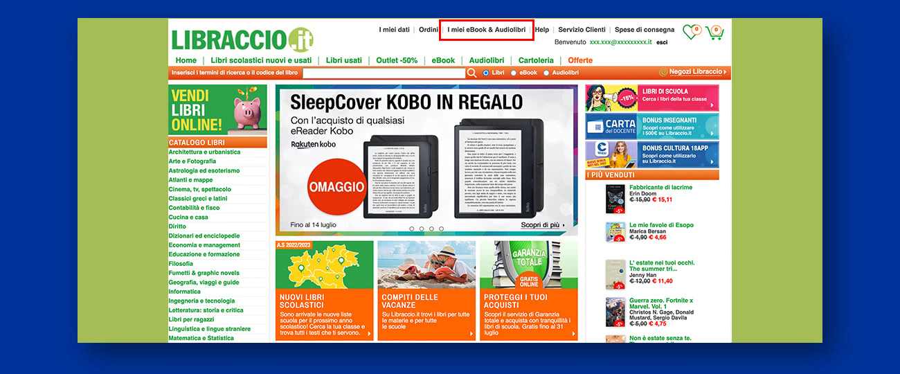 speciali pagina dem kobo dem biblioteca