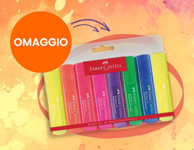  GLI EVIDENZIATORI FABER-CASTELL IN REGALO